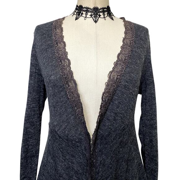 Y2k Studio Y Coquette Cottage Core Lace Long Sleeve Cardigan - Picture 5 of 14